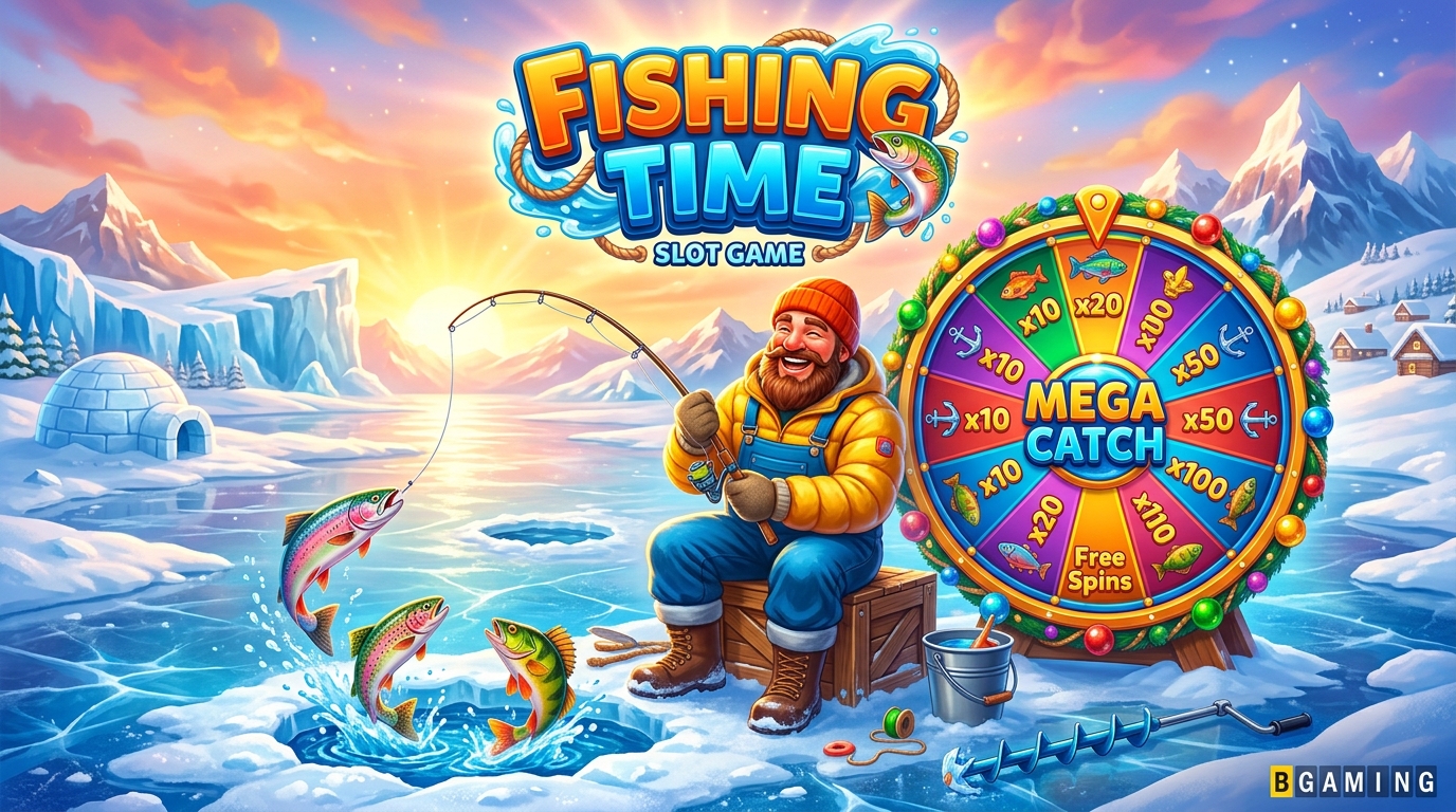 Fishing Time on a mobile phone screen